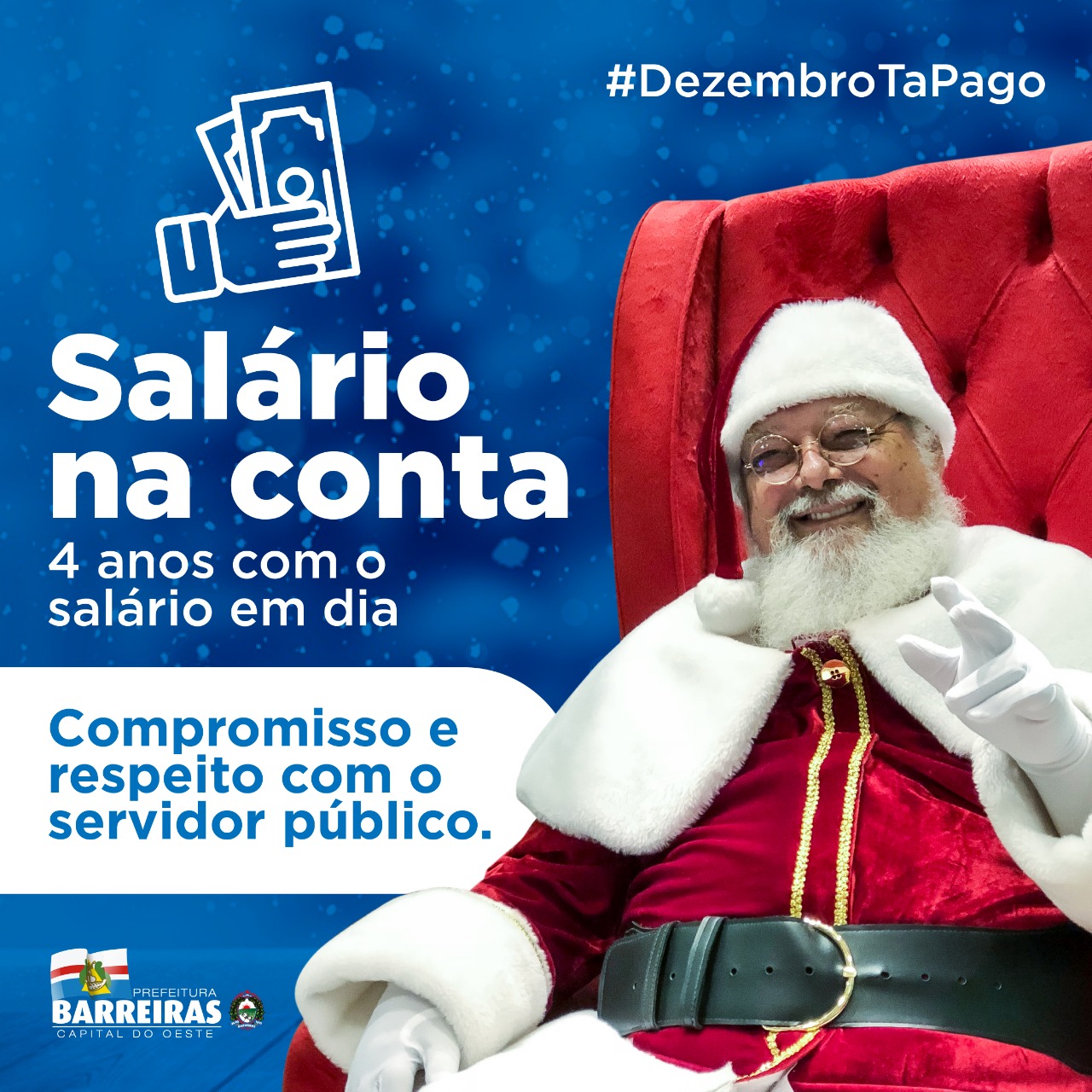 Prefeitura de Barreiras antecipa mais uma vez o pagamento dos servidores  antes do Natal - Prefeitura de Barreiras - BAPrefeitura de Barreiras – BA