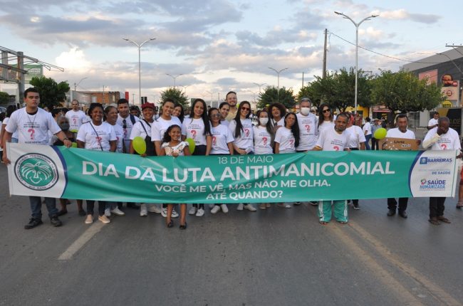 Secretaria de Saúde de Barreiras promove Caminhada em favor da Luta Antimanicomial