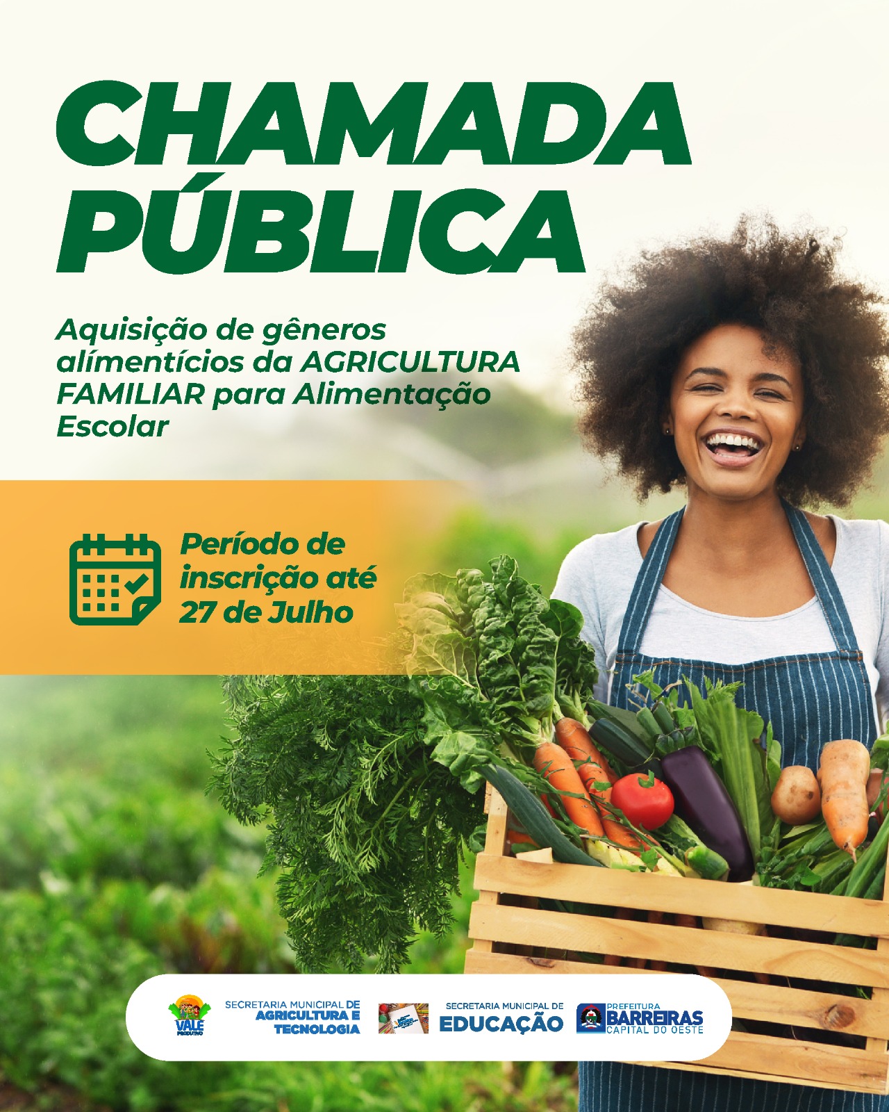 Chamada Pública 2021 - Compra da Agricultura Familiar — IFBA - Instituto  Federal de Educação, Ciência e Tecnologia da Bahia Instituto Federal da  Bahia